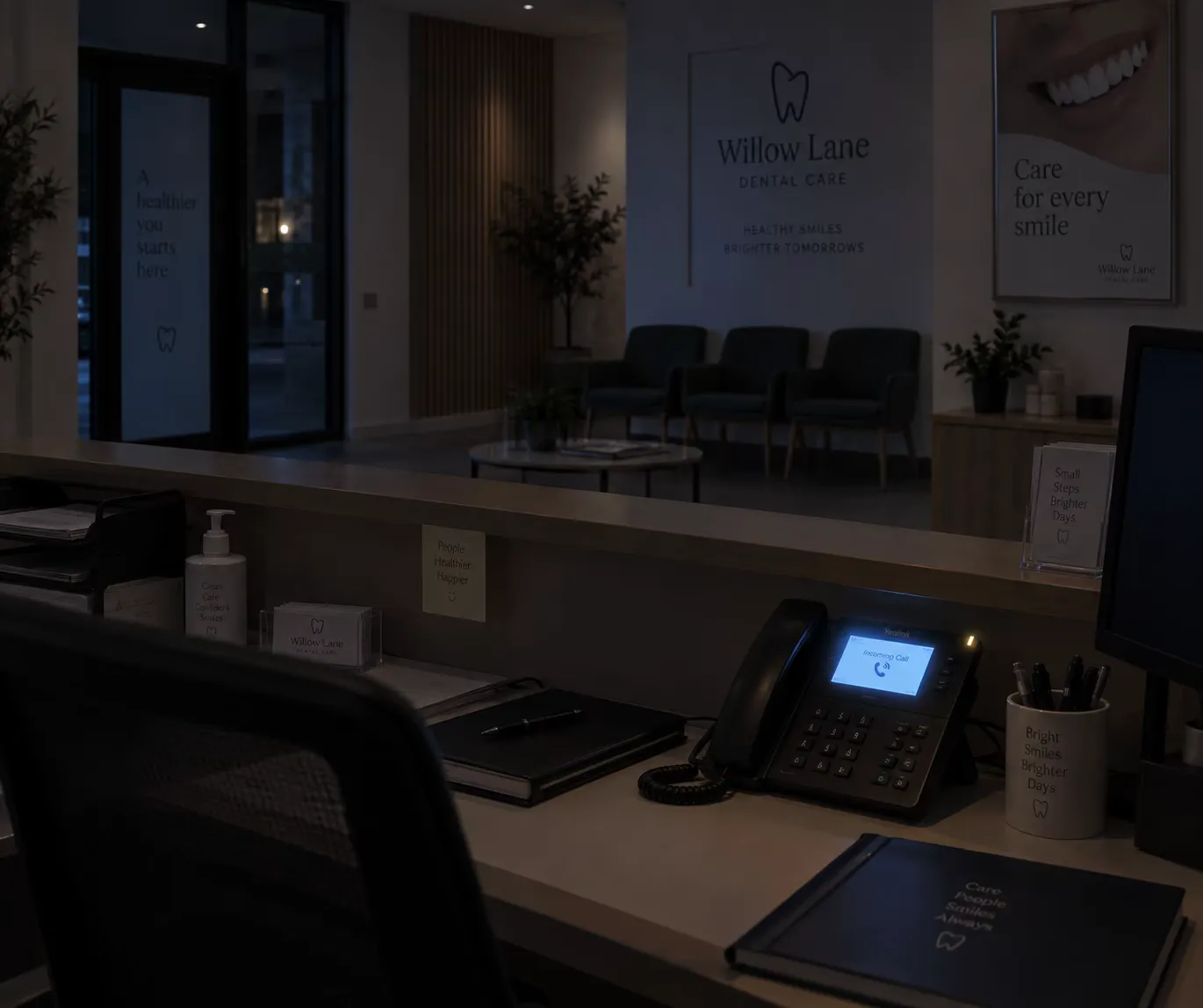 Missed calls after hours at dental practice